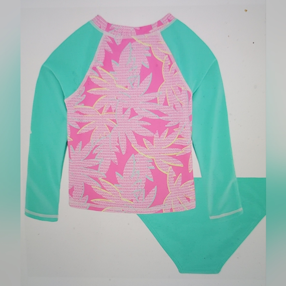 NWT NAUTICA RASH GUARD SWIM SET SUN PROTECTION GIRLS 12 TO 14 - Picture 2 of 9